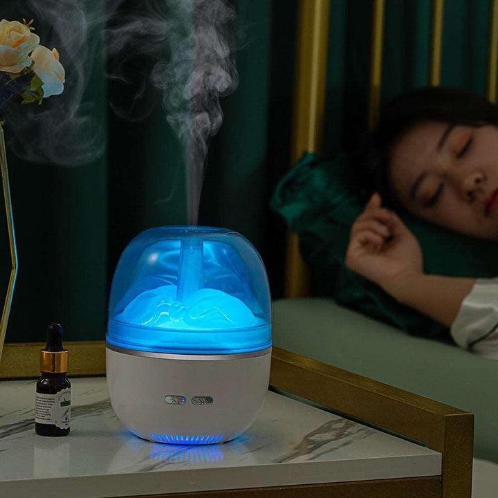 Air Humidifier Essential Oil Ultrasonic Aromatherapy Atomizer Colorful Light Heavy Fog Volume Office Home Accessories - Mamofa Global Store