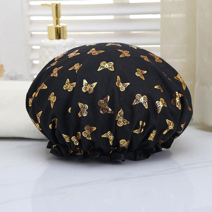 Gold-plated Bow Shower Cap Shower - Mamofa Global Store