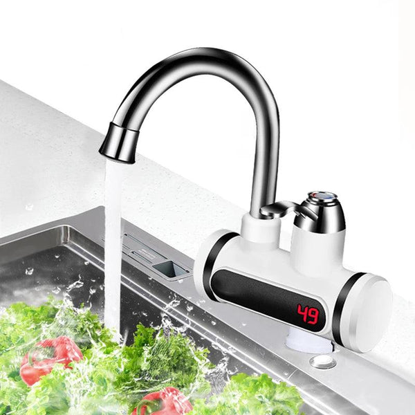 Kitchen Electric Water Tap Water Heater Temperature Display Cold Heating Faucet Hot Water Faucet Heater - Mamofa Global Store