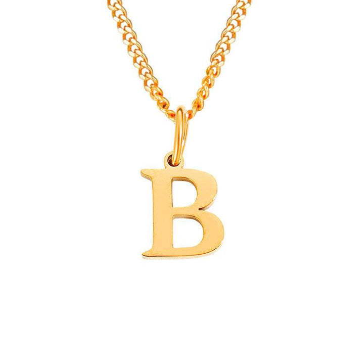 26 Letters All-Match 14K Stainless Steel Necklace - Mamofa Global Store