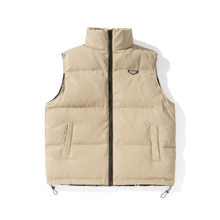 White Duck Down Vest Couple Wear On Both Sides - Mamofa Global Store