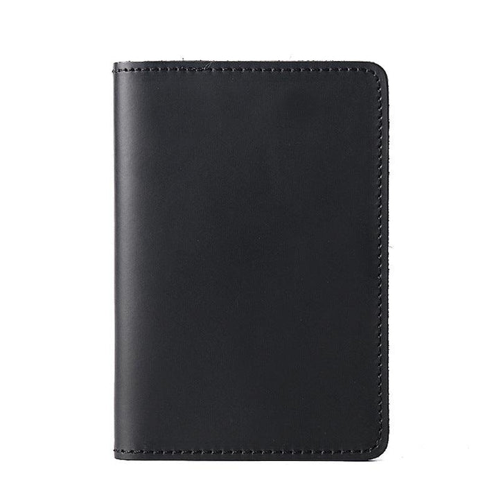 Genuine Leather Passport Holder Vertical Cowhide Simple Handmade - Mamofa Global Store