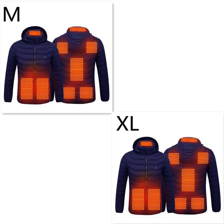 New Heated Jacket Coat USB Electric Jacket Cotton Coat Heater Thermal Clothing Heating Vest Men's Clothes Winter - Mamofa Global Store