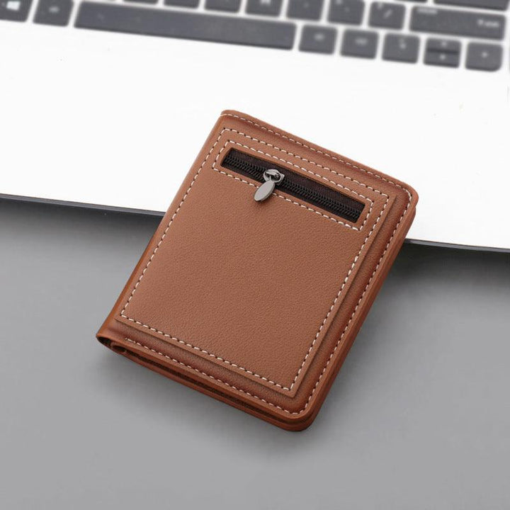 Fashion Personality Vertical Zippered Wallet For Men - Mamofa Global Store