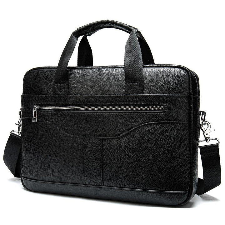 Vintage Business Office Handbag Men's Real-leather Bag Briefcase - Mamofa Global Store