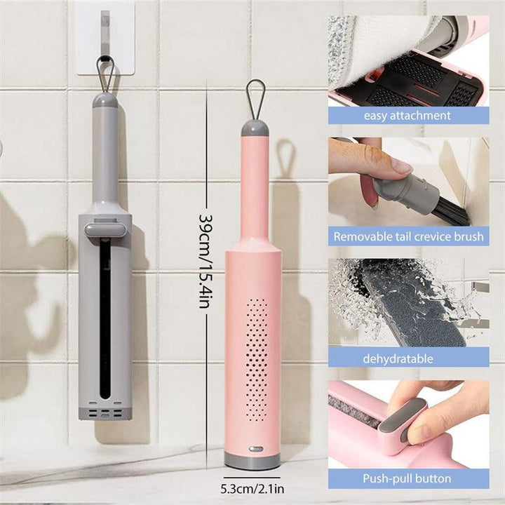 Rotatable Self-Squeeze Mini Mop With Crevice Brush - Mamofa Global Store