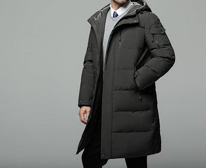 Long padded down jacket for men - Mamofa Global Store