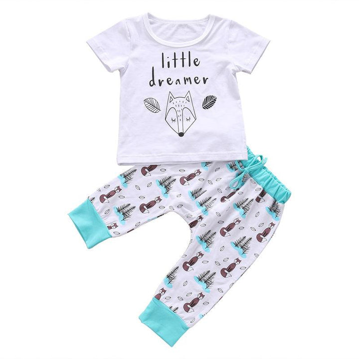 Newborn Baby Clothes Set T-shirt Tops+Pants Little Boys and Girls Outfits - Mamofa Global Store