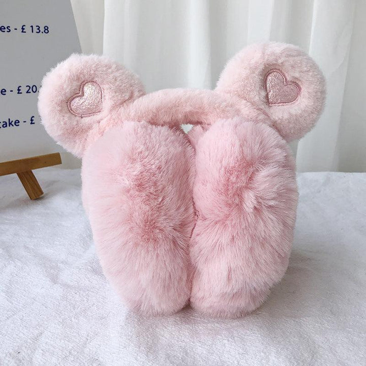 Winter Bear Ears Foldable Warm-keeping Earmuffs - Mamofa Global Store