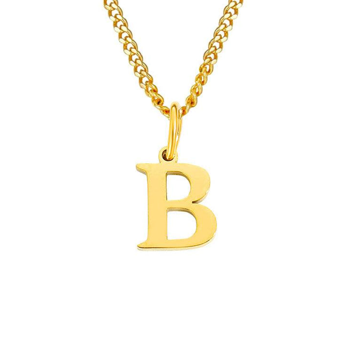 26 Letters All-Match 14K Stainless Steel Necklace - Mamofa Global Store