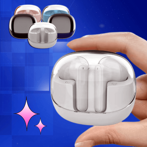 Wireless Bluetooth Headset Transparent Mini Bin - Mamofa Global Store