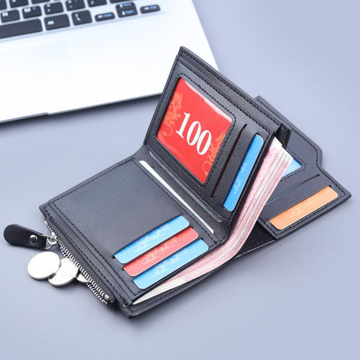 Wallet Men's Three Fold Multi Card Slots Wallet - Mamofa Global Store