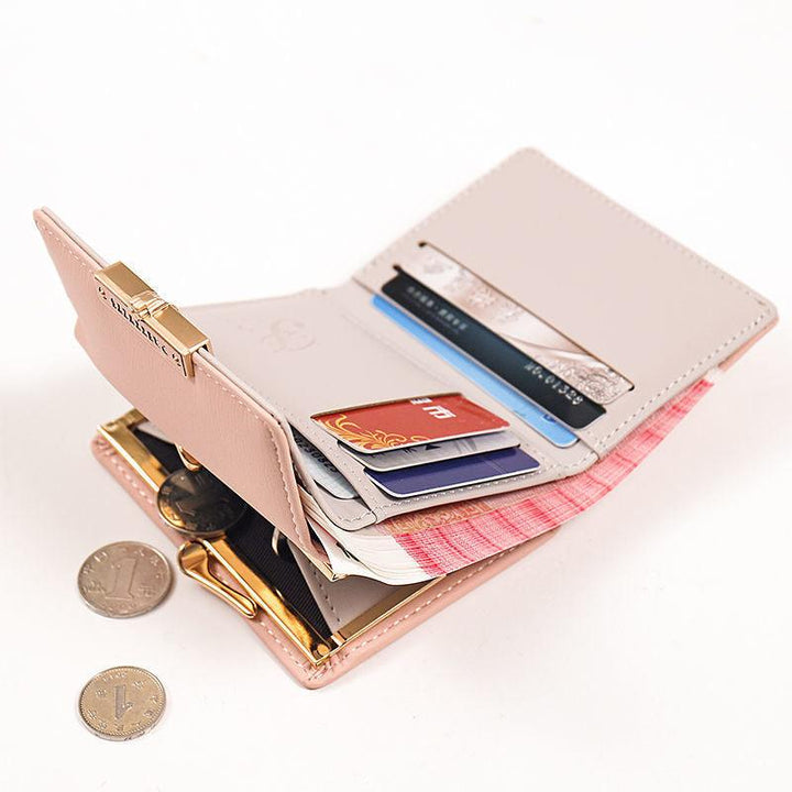 Women's Fashion Simple Tri-fold Wallet Card Case - Mamofa Global Store