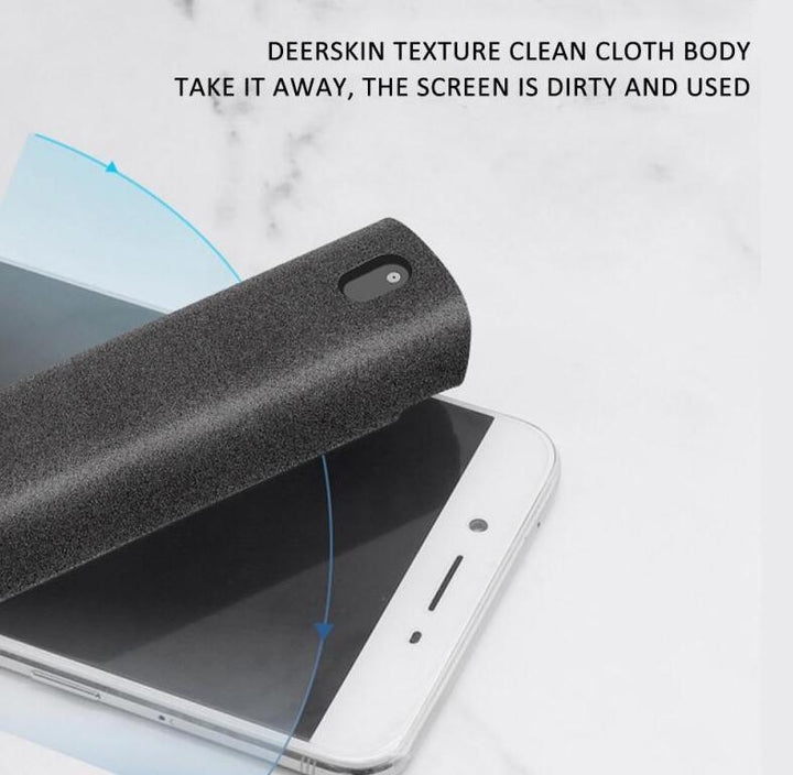 2 In 1 Phone Computer Screen Cleaner Kit For Screen Dust Removal Microfiber Cloth Set - Mamofa Global Store