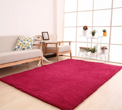 Living Room Rug Area Solid Carpet Fluffy Soft Home Decor White Plush Carpet Bedroom Carpet Kitchen Floor Mats White Rug Tapete - Mamofa Global Store