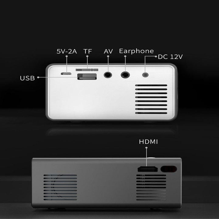 Home Office T300 Projector HD 1080P Miniature Mini Projector - Mamofa Global Store