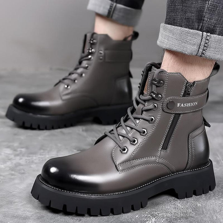 Mens Fashion Thick-soled High-top Wearable Martin Boots - Mamofa Global Store