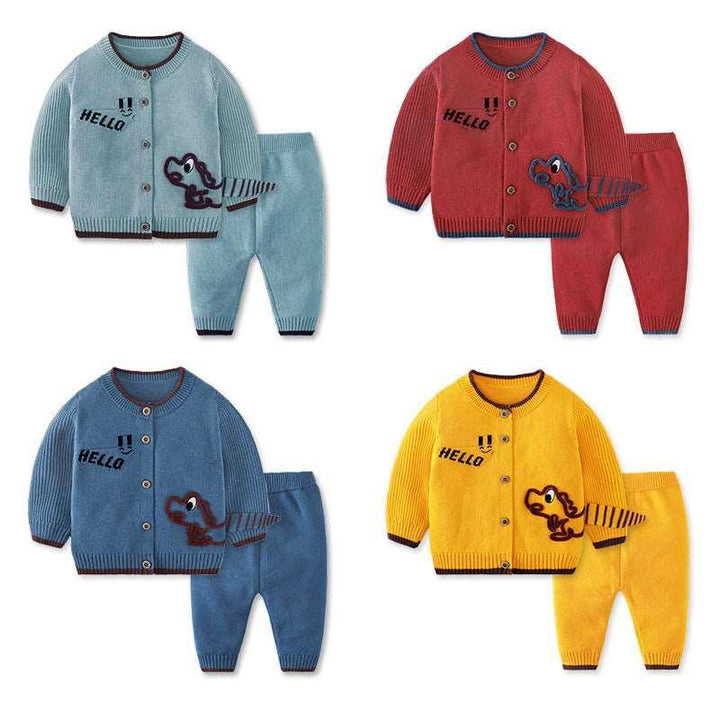 Children's Cardigan Suit Baby Outing Clothing - Mamofa Global Store