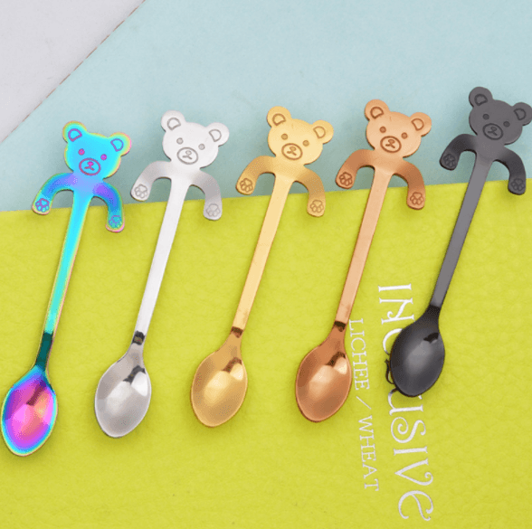 Coffee spoon, 304 creative stainless spoon, dessert spoon, cute cartoonhandle, hangingfeces coffee spoon - Mamofa Global Store