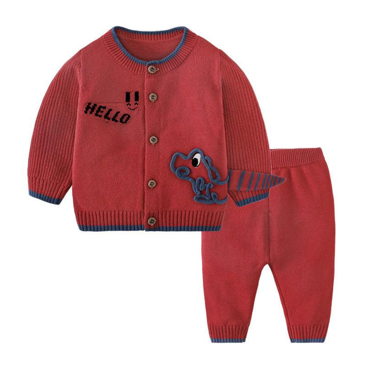 Children's Cardigan Suit Baby Outing Clothing - Mamofa Global Store