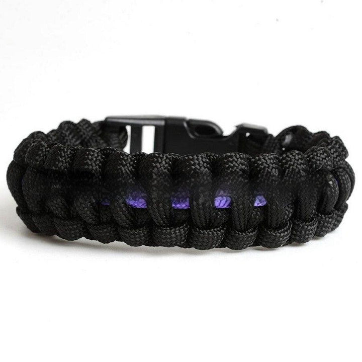 Men's And Women's Blue Line Paracord Bracelet - Mamofa Global Store