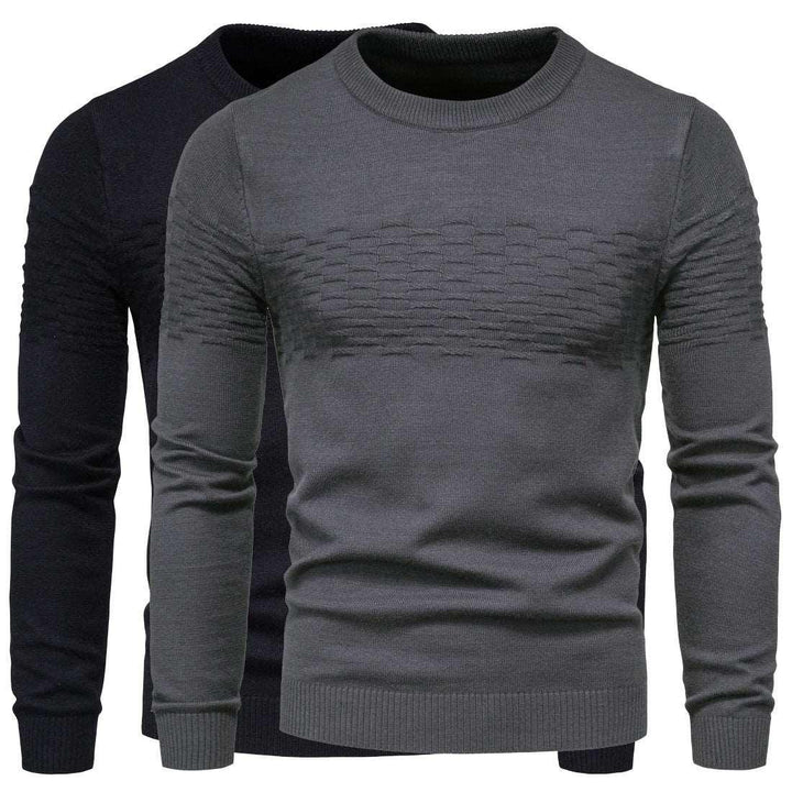 Men's casual slim pullover round neck bottoming shirt - Mamofa Global Store