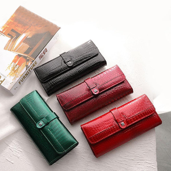 Women's Summer New Bright Leather Wallet - Mamofa Global Store