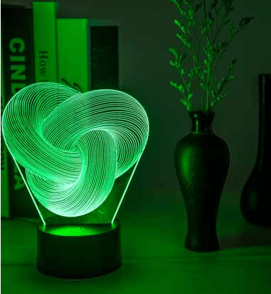 Twist Abstract LED 3D Night Light Touch Colorful Acrylic 3D Table Lamp Decoration Lighting Baby Sleeping Mood Lamp Best Gift - Mamofa Global Store