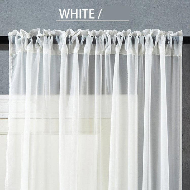 Modern And Simple Pure Color Cotton And Linen Window Screen - Mamofa Global Store