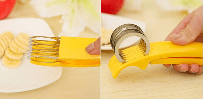 Kitchenware Banana Slicer Stainless Steel Cut Ham Sausage Cutter - Mamofa Global Store