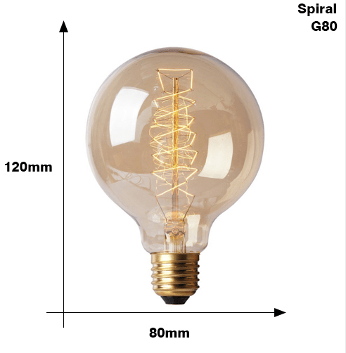 Edison Bulb E27 220V 40W ST64 A19 T45 G80 G95 G125 Incandescent filament bulb lighting Retro Edison Light Bulb - Mamofa Global Store