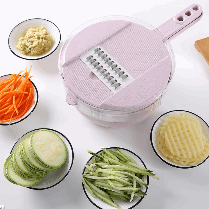 8 In 1 Mandoline Slicer Vegetable Slicer Potato Peeler Carrot Onion Grater With Strainer Vegetable Cutter Kitchen Accessories - Mamofa Global Store