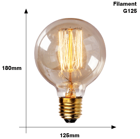 Edison Bulb E27 220V 40W ST64 A19 T45 G80 G95 G125 Incandescent filament bulb lighting Retro Edison Light Bulb - Mamofa Global Store