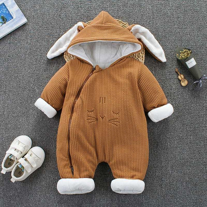 Autumn Winter Coat Jumpsuit Baby Clothing Newborn Snowsuit Boy Warm Romper Down Cotton Jackets Girl Snow clothes Bodysuit - Mamofa Global Store