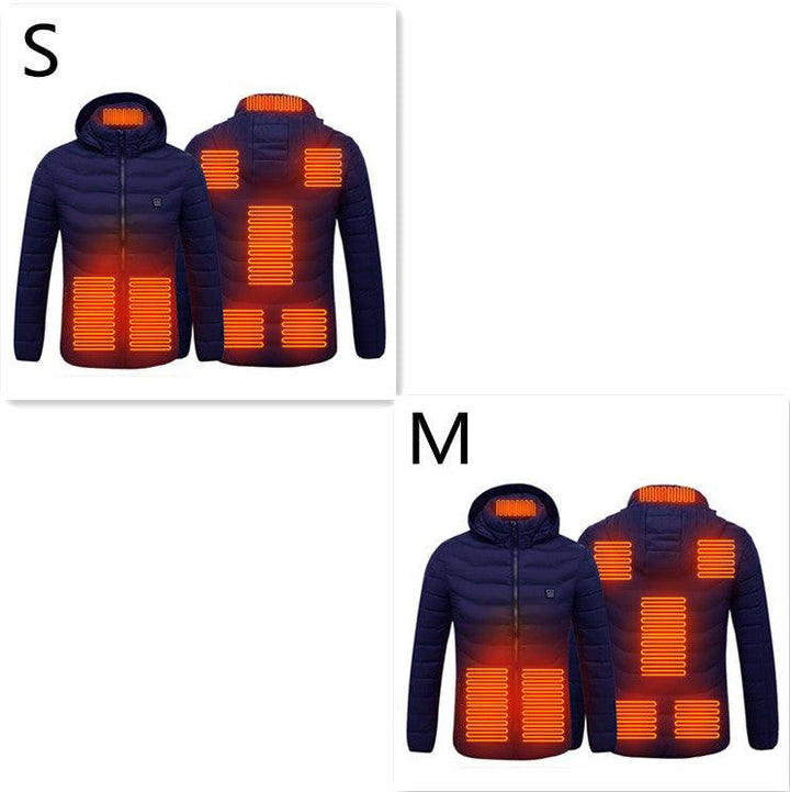 New Heated Jacket Coat USB Electric Jacket Cotton Coat Heater Thermal Clothing Heating Vest Men's Clothes Winter - Mamofa Global Store