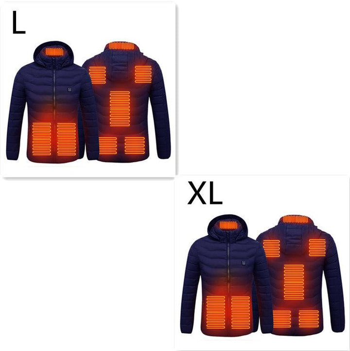 New Heated Jacket Coat USB Electric Jacket Cotton Coat Heater Thermal Clothing Heating Vest Men's Clothes Winter - Mamofa Global Store