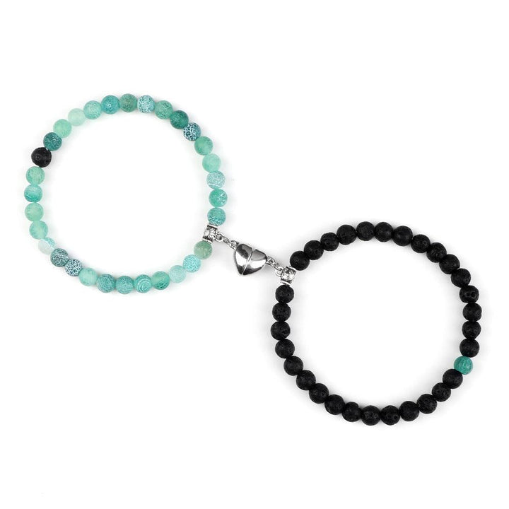 6mm Turquoise Couple Bracelet Weathering Magnetic Induction - Mamofa Global Store