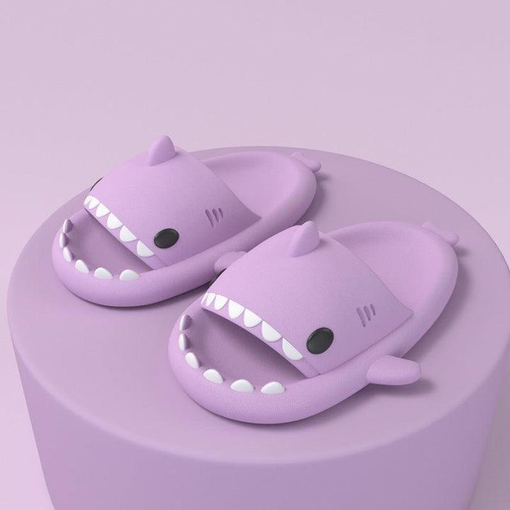 Adult's Slippers Indoor Outdoor Funny Shark Cartoon - Mamofa Global Store