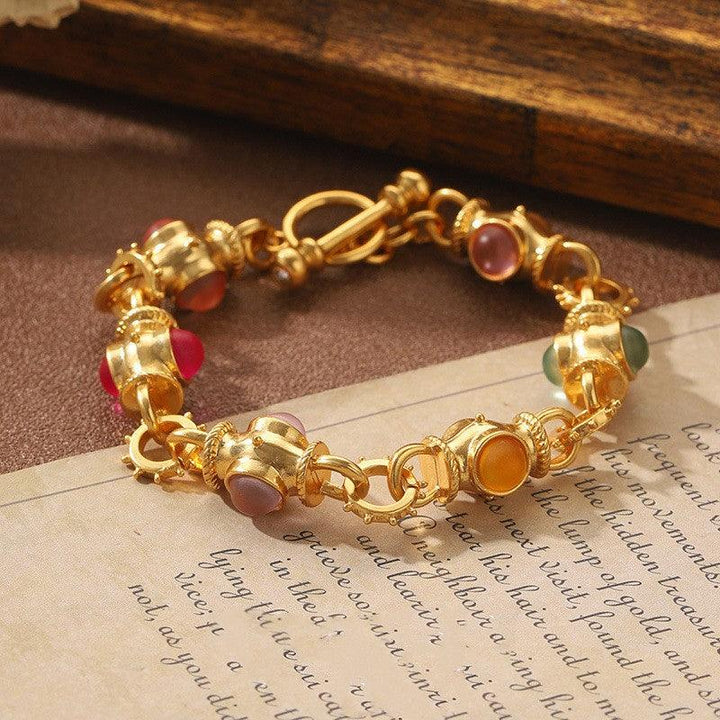 Super Fairy Stitching Color Geometric Glazed Bracelet - Mamofa Global Store