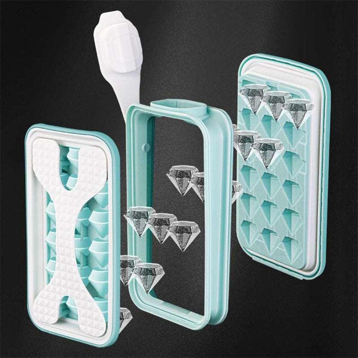 2in1 Portable Silicone Ice Ball Mold Ice Maker Water Bottle Ice Cube Mould Bottle Creative Ice Ball Diamond Curling Summer Kitchen Gadgets - Mamofa Global Store