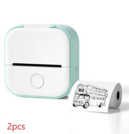 Portable Mini Thermal Label Printer Home Photo Printer Student Wrong Question Printer Bluetooth Mini Label Printer Price Tag - Mamofa Global Store