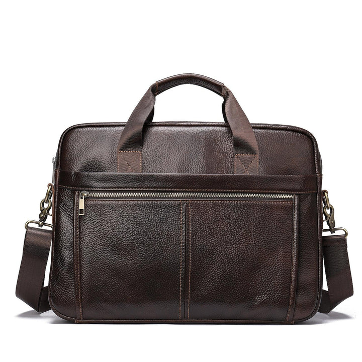 Men's Business Cowhide Laptop Bag - Mamofa Global Store