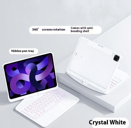 360 Swivel Keyboard Clear Case For IPad - Mamofa Global Store