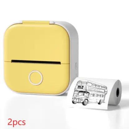 Portable Mini Thermal Label Printer Home Photo Printer Student Wrong Question Printer Bluetooth Mini Label Printer Price Tag - Mamofa Global Store