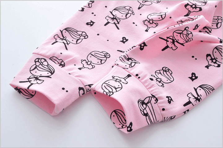 Infant Baby Girls Clothes Daddy's Little Girl T-shirt Cartoon Pants Headband Toddler Outfits Clothing Set - Mamofa Global Store