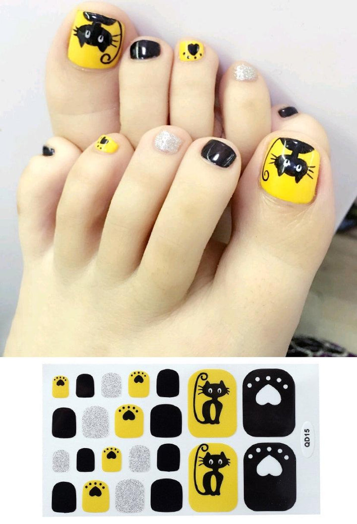 Nail Foot Sticker Cute Waterproof Foot Nail Sticker - Mamofa Global Store