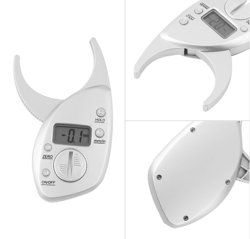 Digital Body Fat Caliper Skinfold Caliper LCD Display Analyzer Tape Measure Pack Slimming Scales Loss Weight Anti-slip Handle - Mamofa Global Store