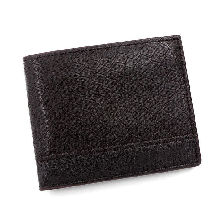 Men's Fashion Large Capacity Embossed Snake Pattern Wallet - Mamofa Global Store