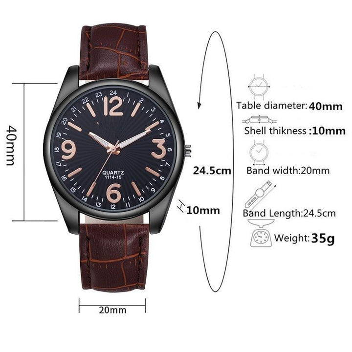 Men's Casual Belt Business Watch - Mamofa Global Store