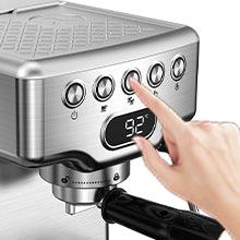 Geek Chef Espresso Machine, 20 Bar Espresso Machine With Milk Frother For Latte, Cappuccino, Macchiato, For Home Espresso Maker, 1.8L Water Tank, Stainless Steel, Ban On Amazon - Mamofa Global Store